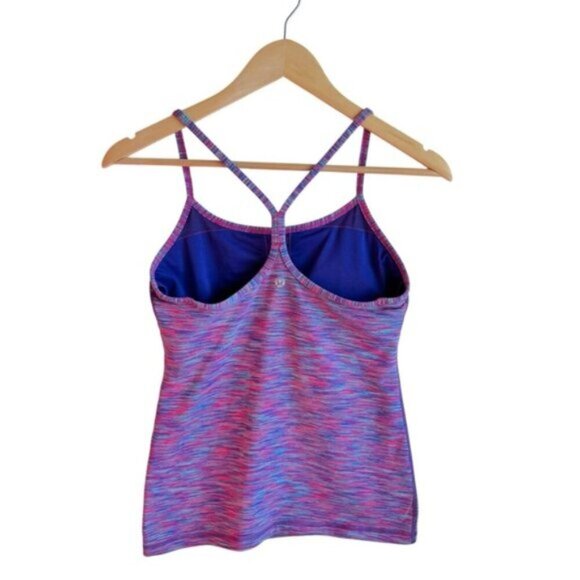 Lululemon Power Y Tank Size 6 Wee Are From Space Dye Purple Multi - Picture 5 of 11